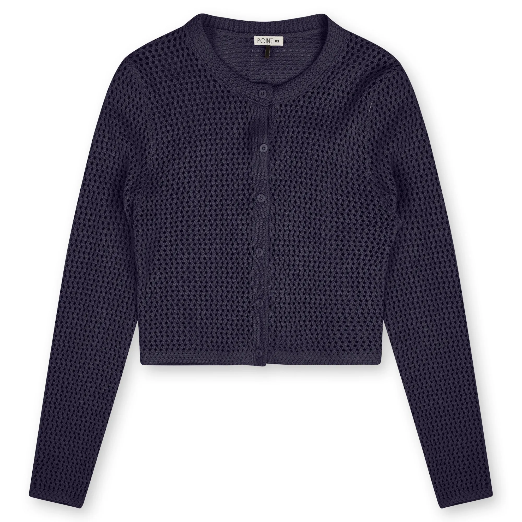 point wide knit cardi