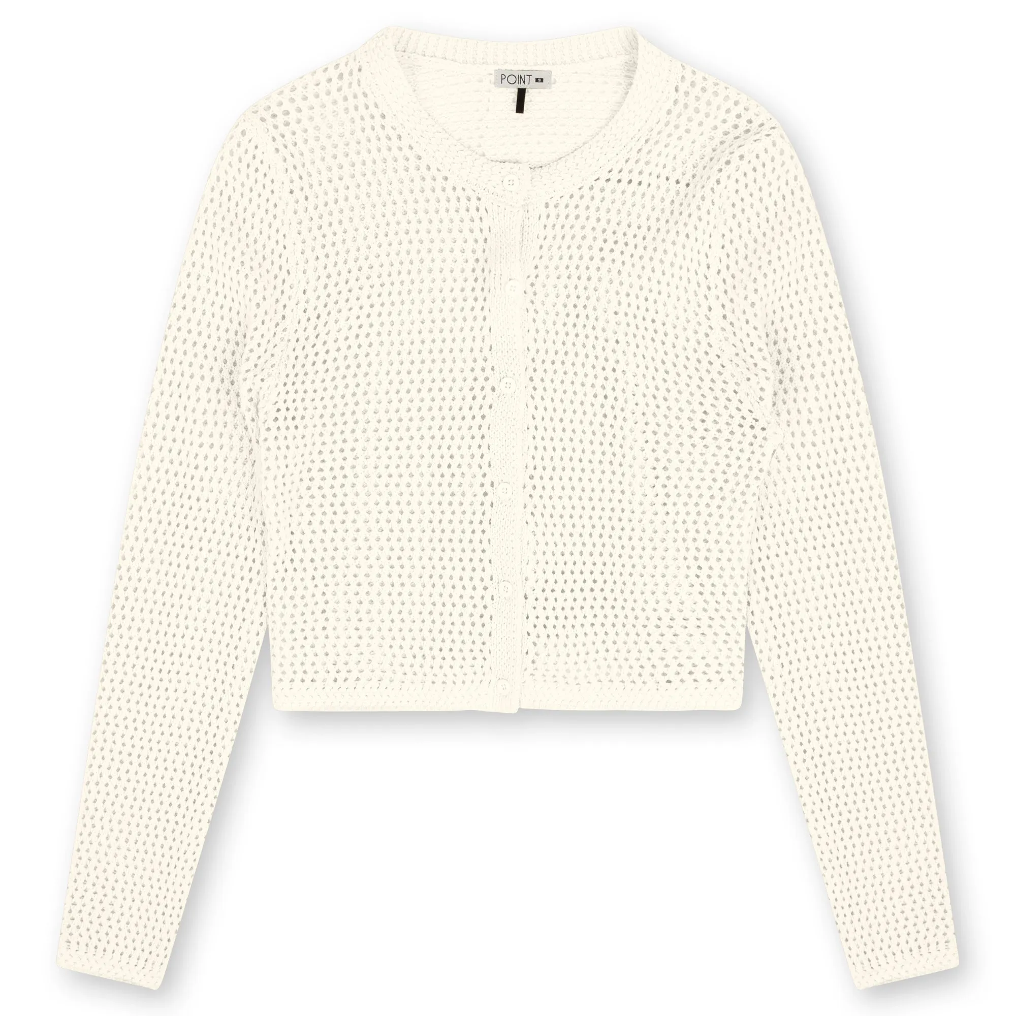 point wide knit cardi