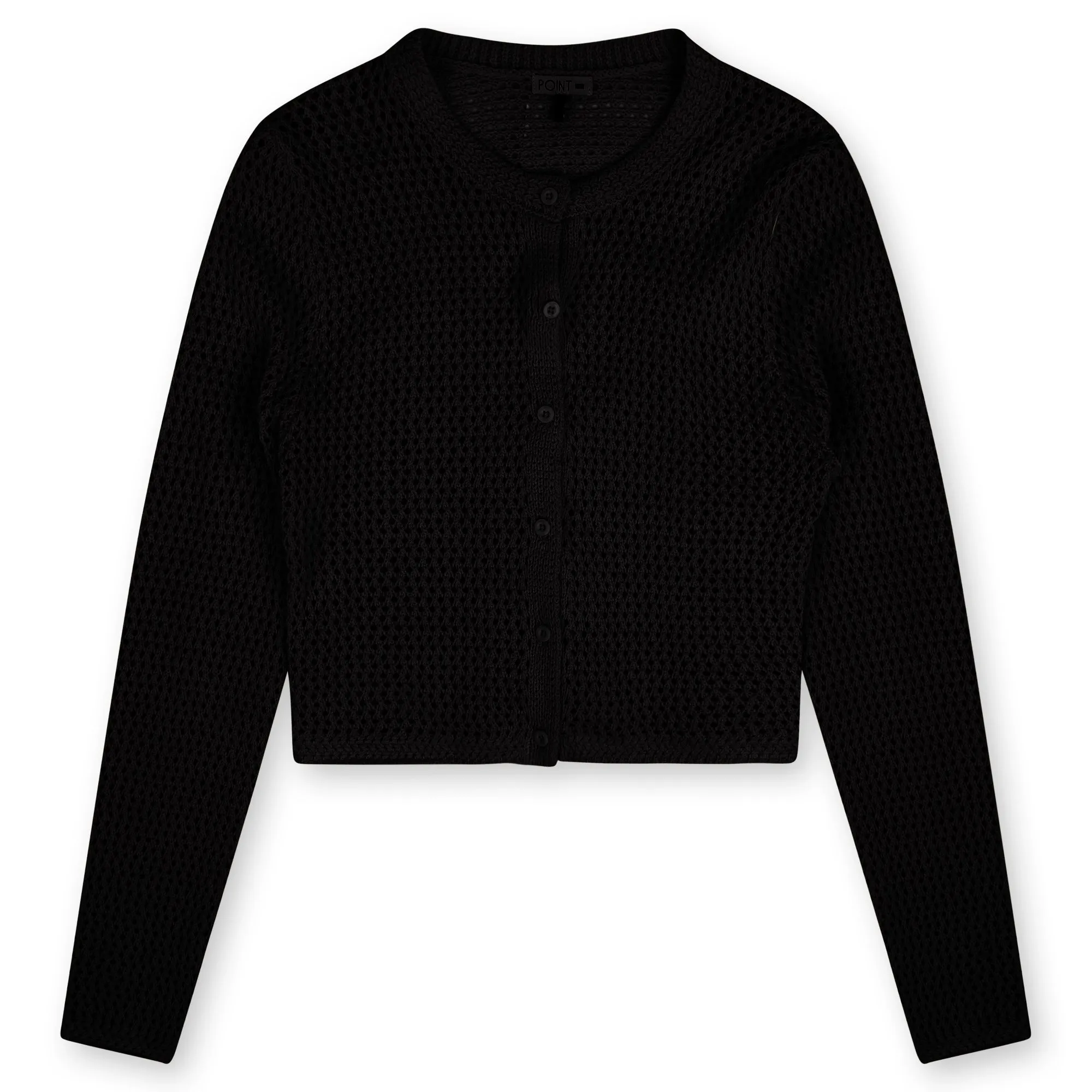 point wide knit cardi