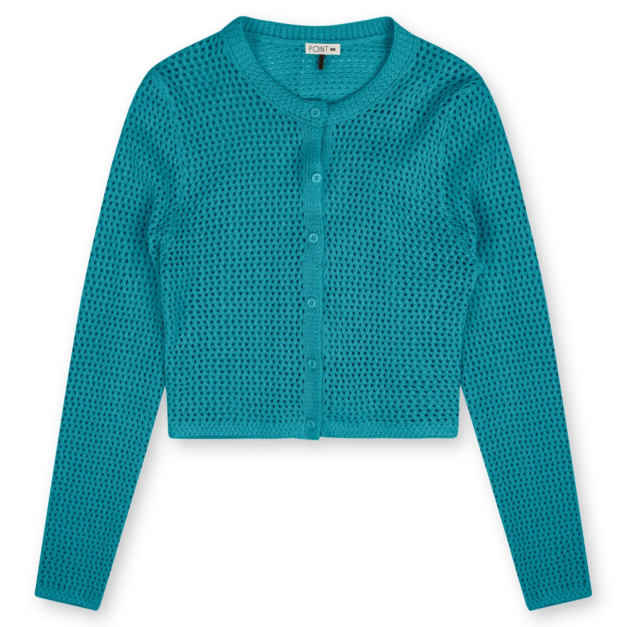 point wide knit cardi