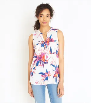 Printed Military Blouse TROPICAL FLORAL