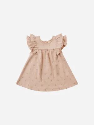 Quincy Mae Cherries Flutter Dress