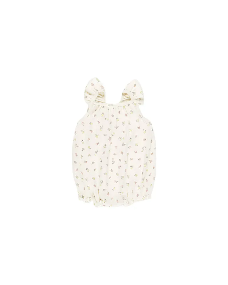 Quincy Mae infant girl ribbed ruffle romper