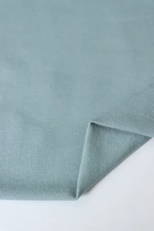 Rain Cloud Blue Cotton Spandex French Terry