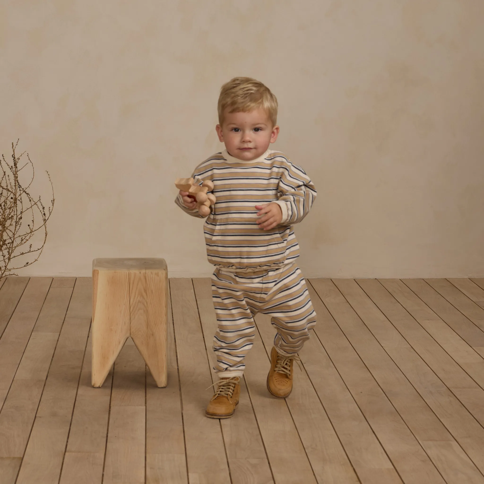 Relaxed Set - Blue Vintage Stripe