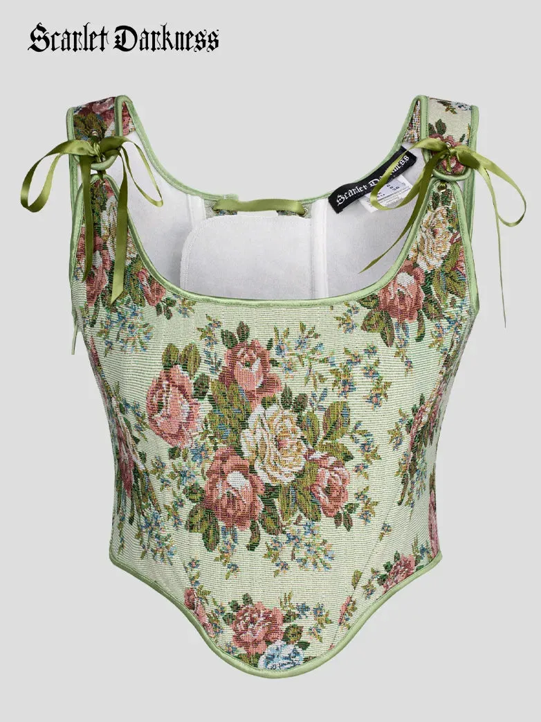 Renaissance Corset 22 Boned Lace-up Back Bodyshape Vest
