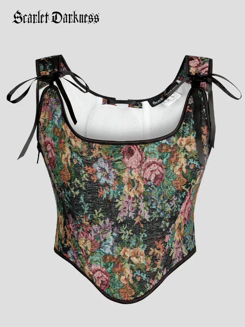 Renaissance Corset 22 Boned Lace-up Back Bodyshape Vest