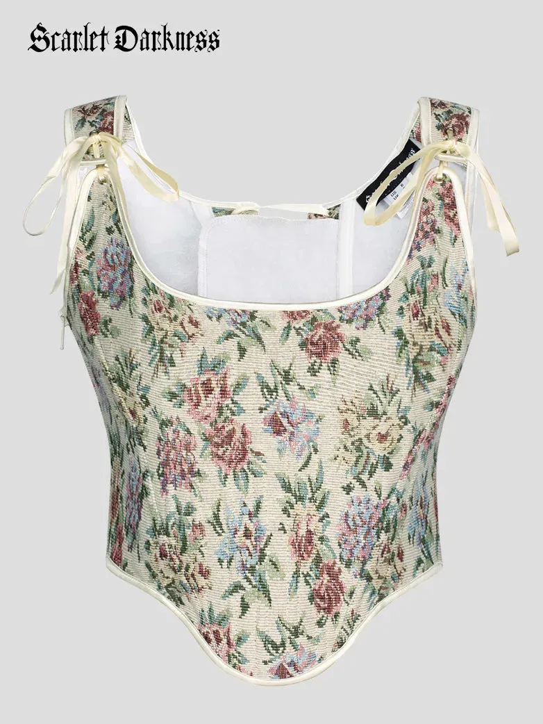 Renaissance Corset 22 Boned Lace-up Back Bodyshape Vest