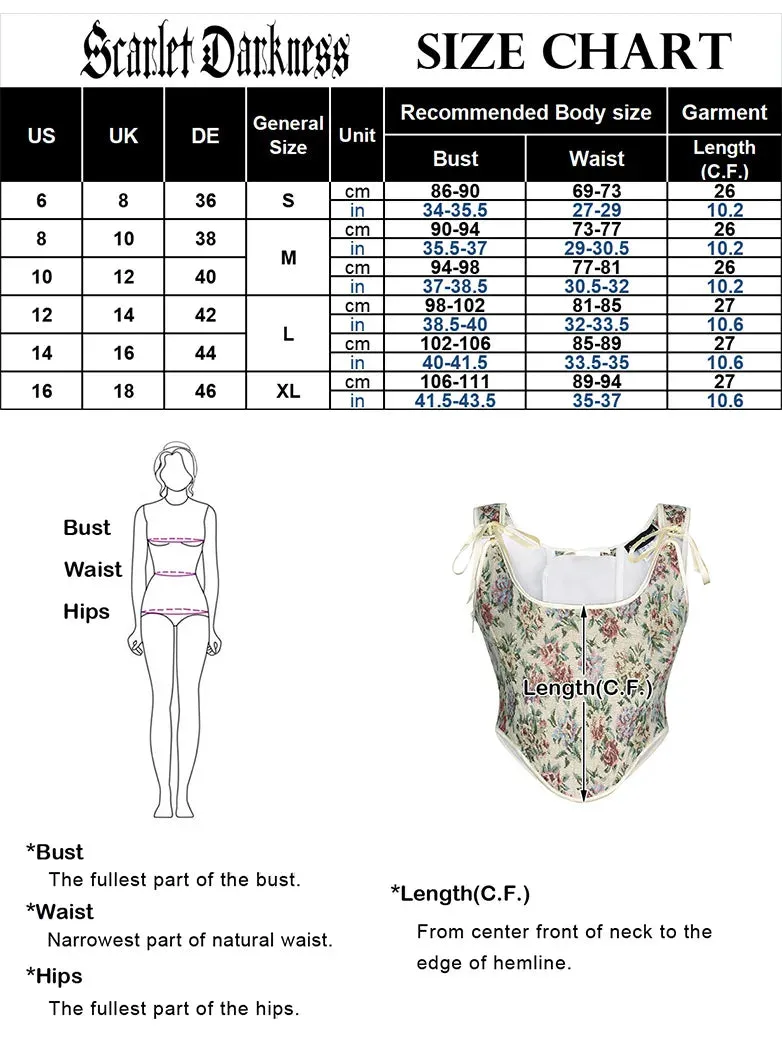 Renaissance Corset 22 Boned Lace-up Back Bodyshape Vest