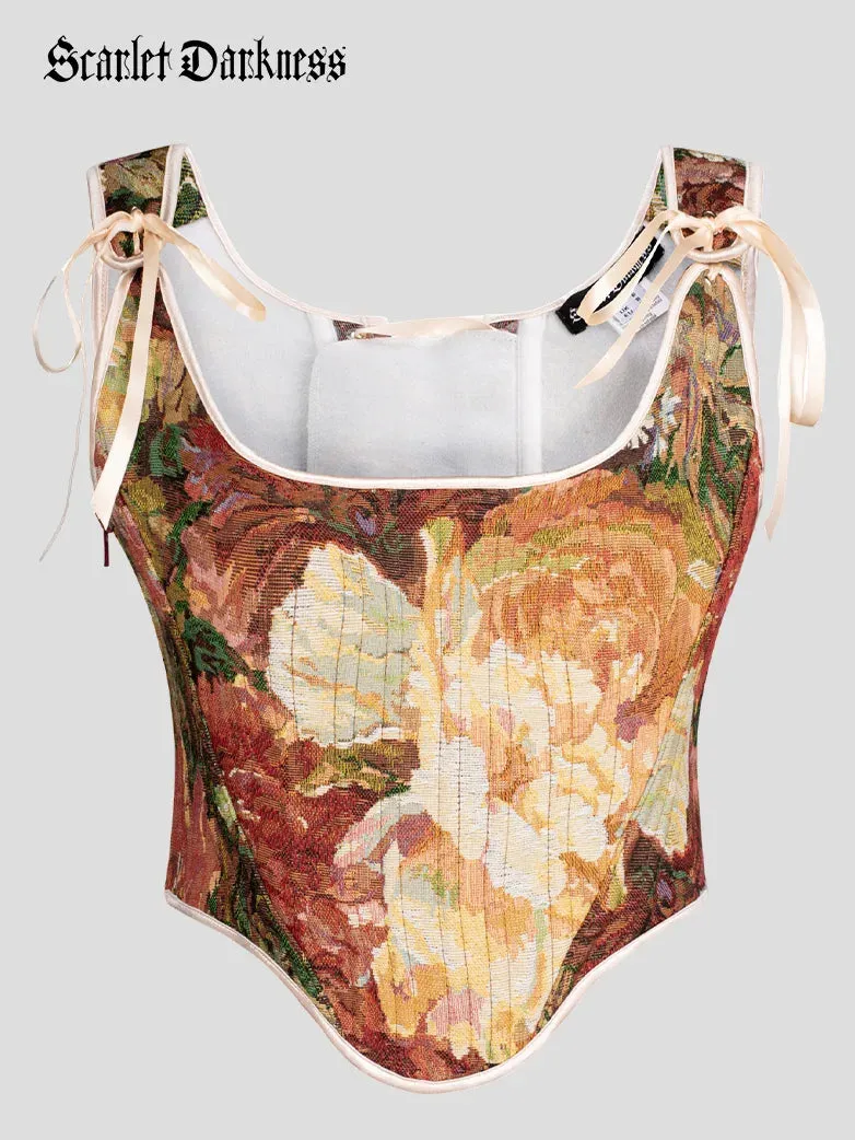 Renaissance Corset 22 Boned Lace-up Back Bodyshape Vest