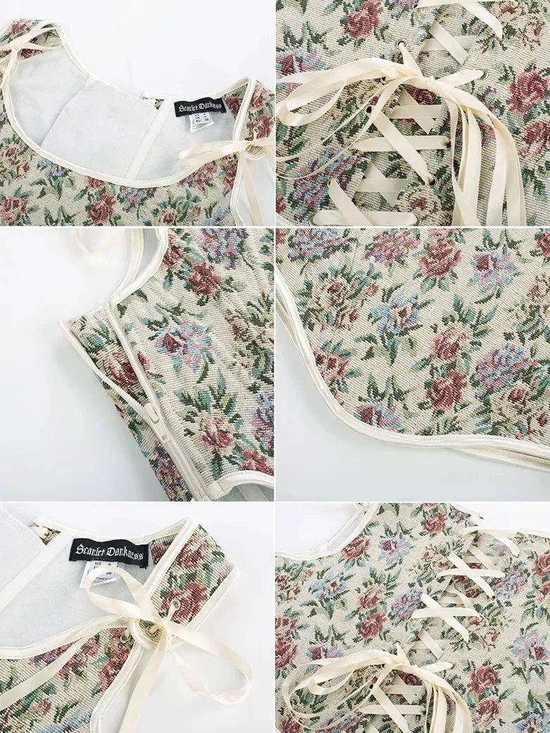 Renaissance Corset 22 Boned Lace-up Back Bodyshape Vest