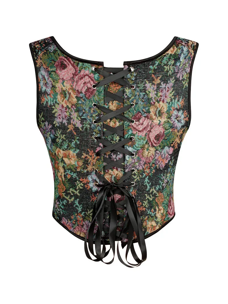 Renaissance Corset 22 Boned Lace-up Back Bodyshape Vest