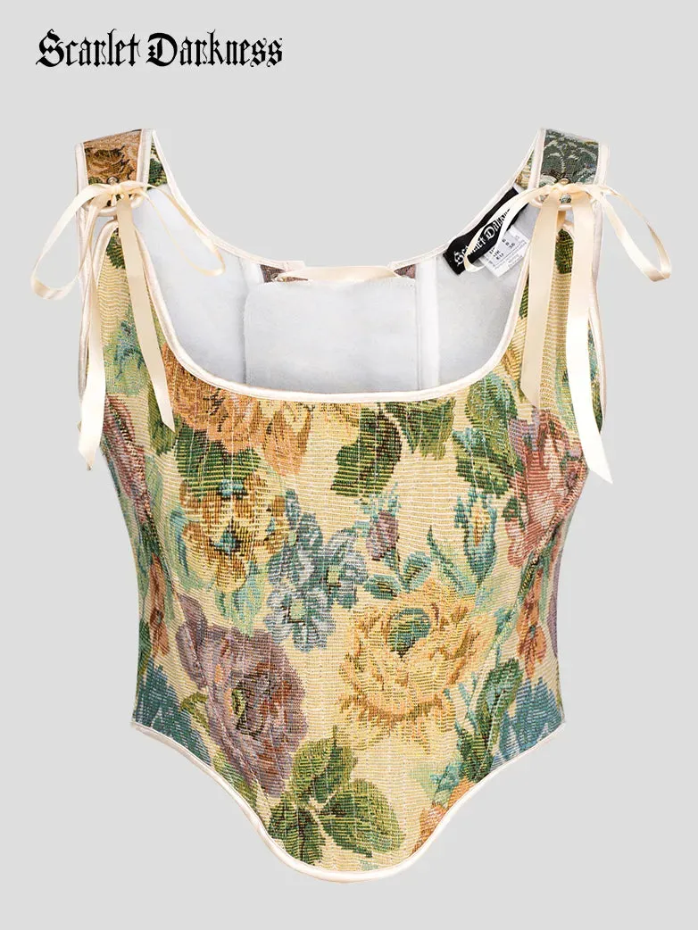 Renaissance Corset 22 Boned Lace-up Back Bodyshape Vest