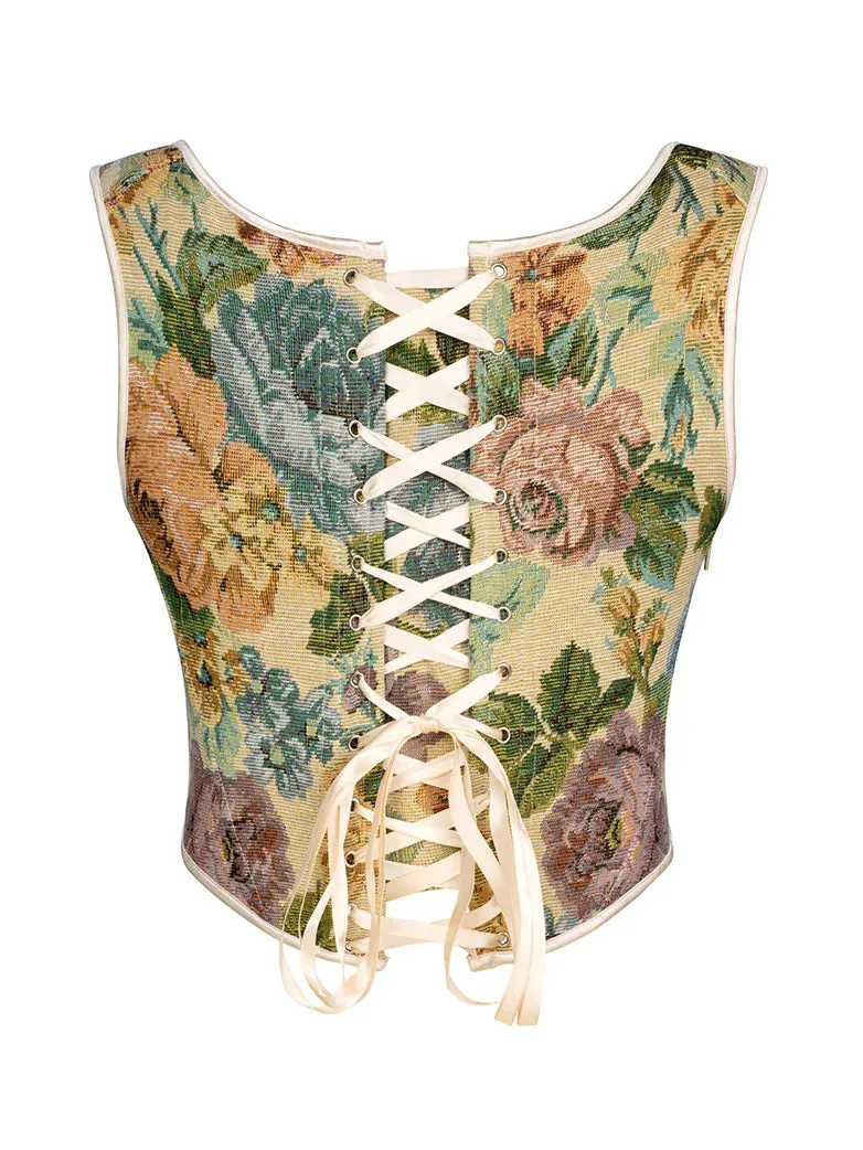 Renaissance Corset 22 Boned Lace-up Back Bodyshape Vest