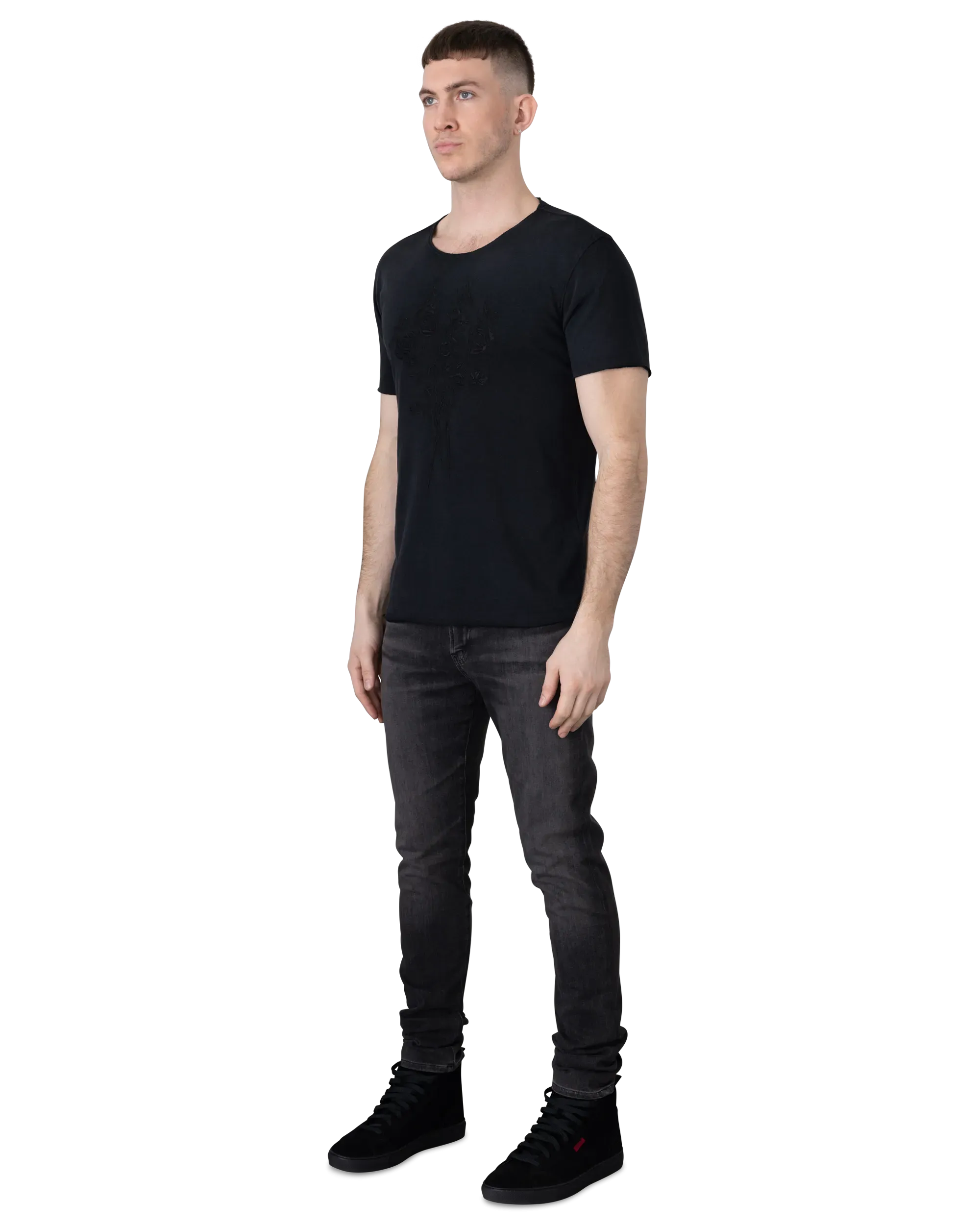 Roses Raw Edge T-shirt