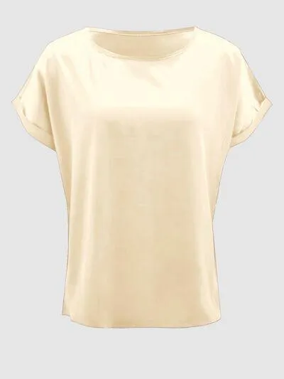Round Neck Shiny T-Shirt
