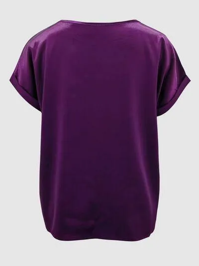 Round Neck Shiny T-Shirt
