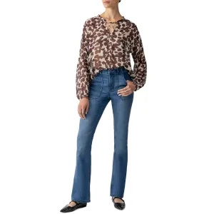 Sanctuary Watermark Blouse - Chocolate Spots