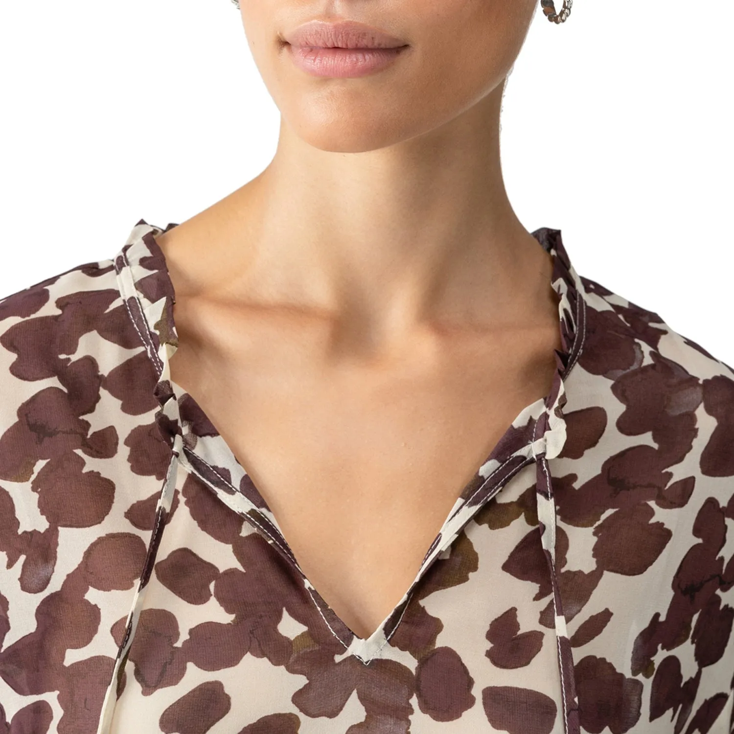 Sanctuary Watermark Blouse - Chocolate Spots