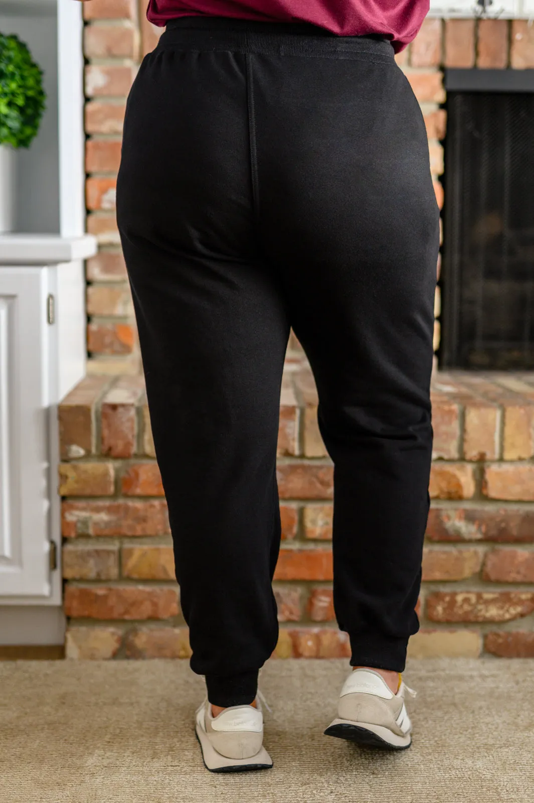 She Got Skills Distressed Black Joggers