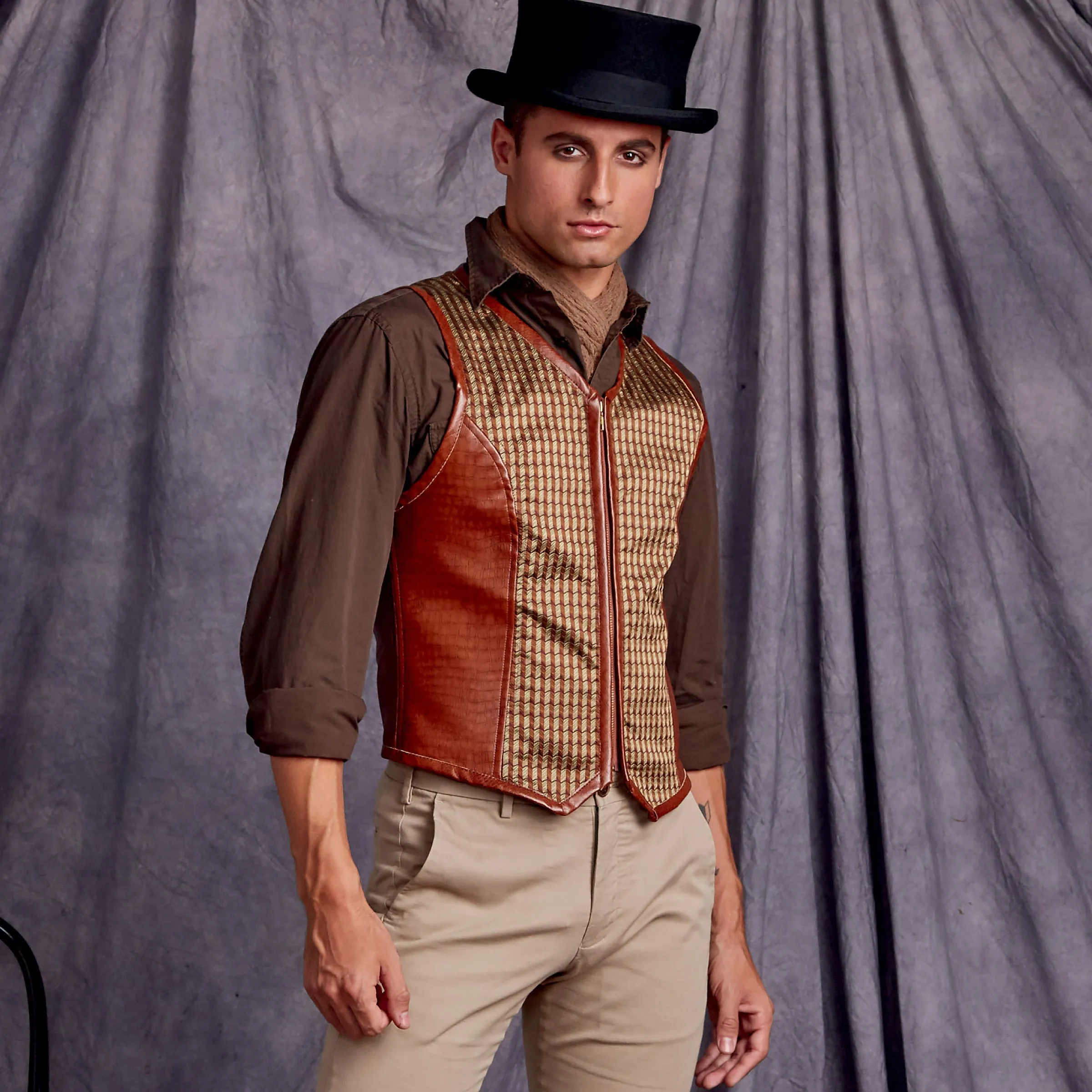 Simplicity Pattern 9087 Men's Steampunk Corset Vests