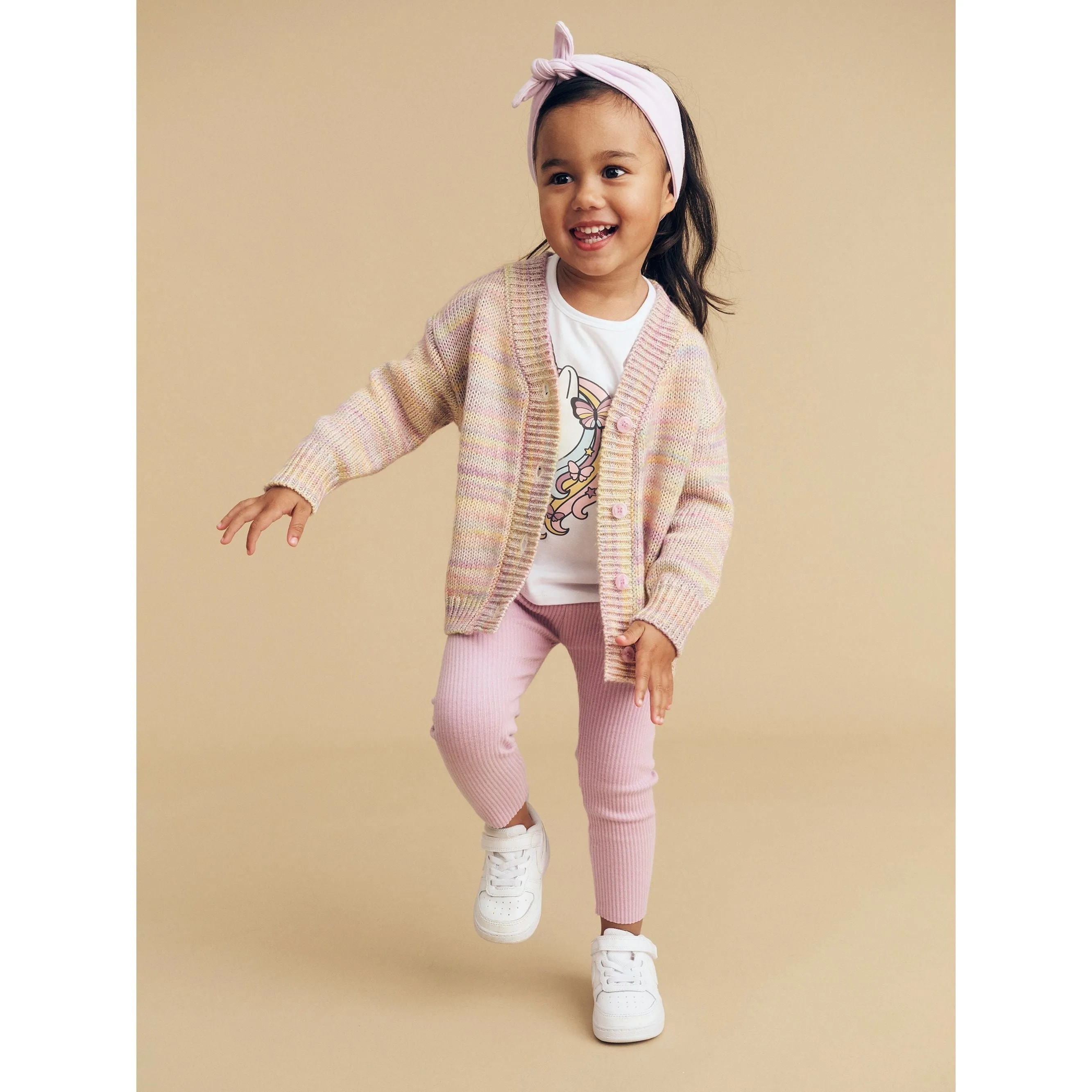 Soft Rainbow Boxy Cardi