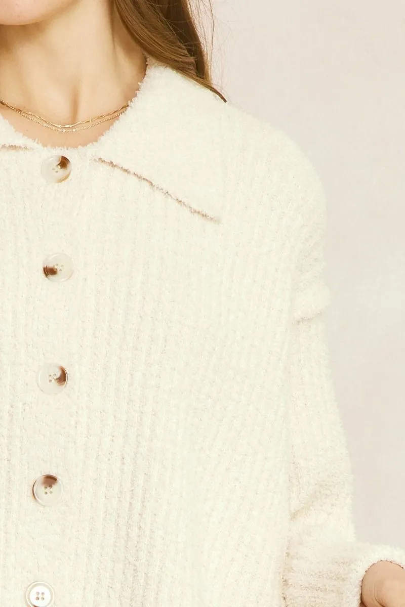 Soft Whispers Cardigan - Cream