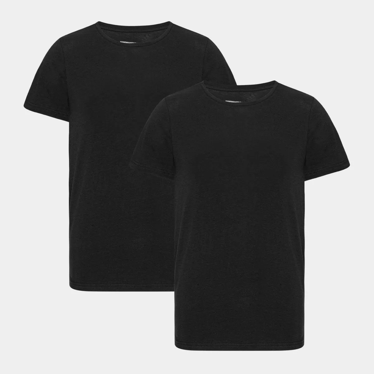 Sorte slim fit crew neck bambus T-shirts - 2 pak