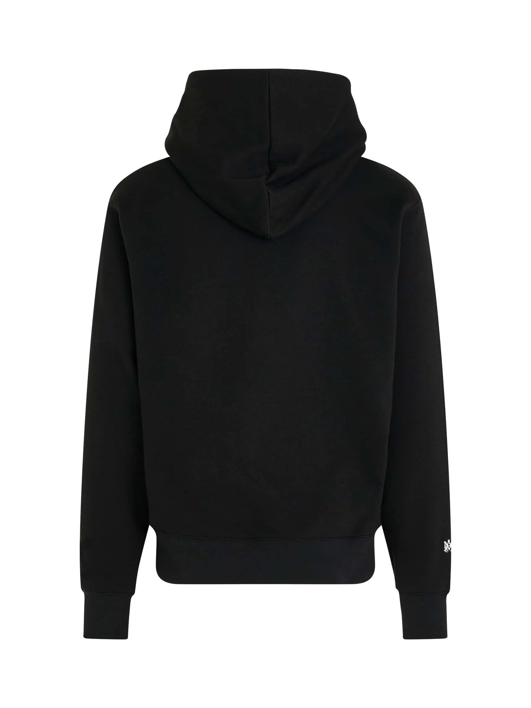 Staggered Logo Hoodie in Black