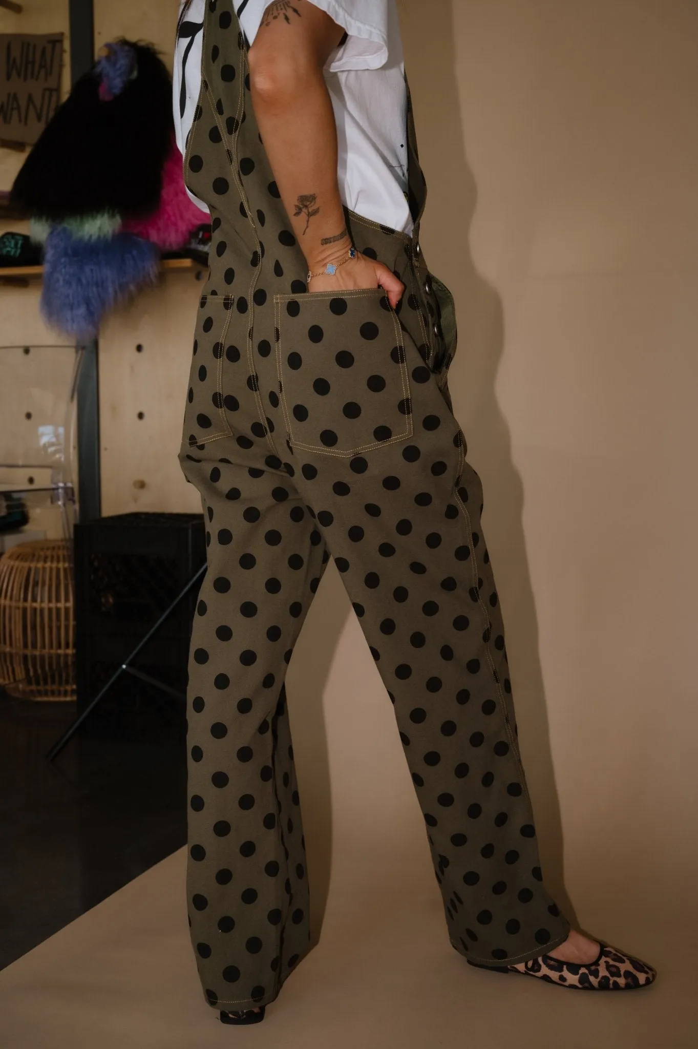 Start a Revolution Polka Dot Overalls