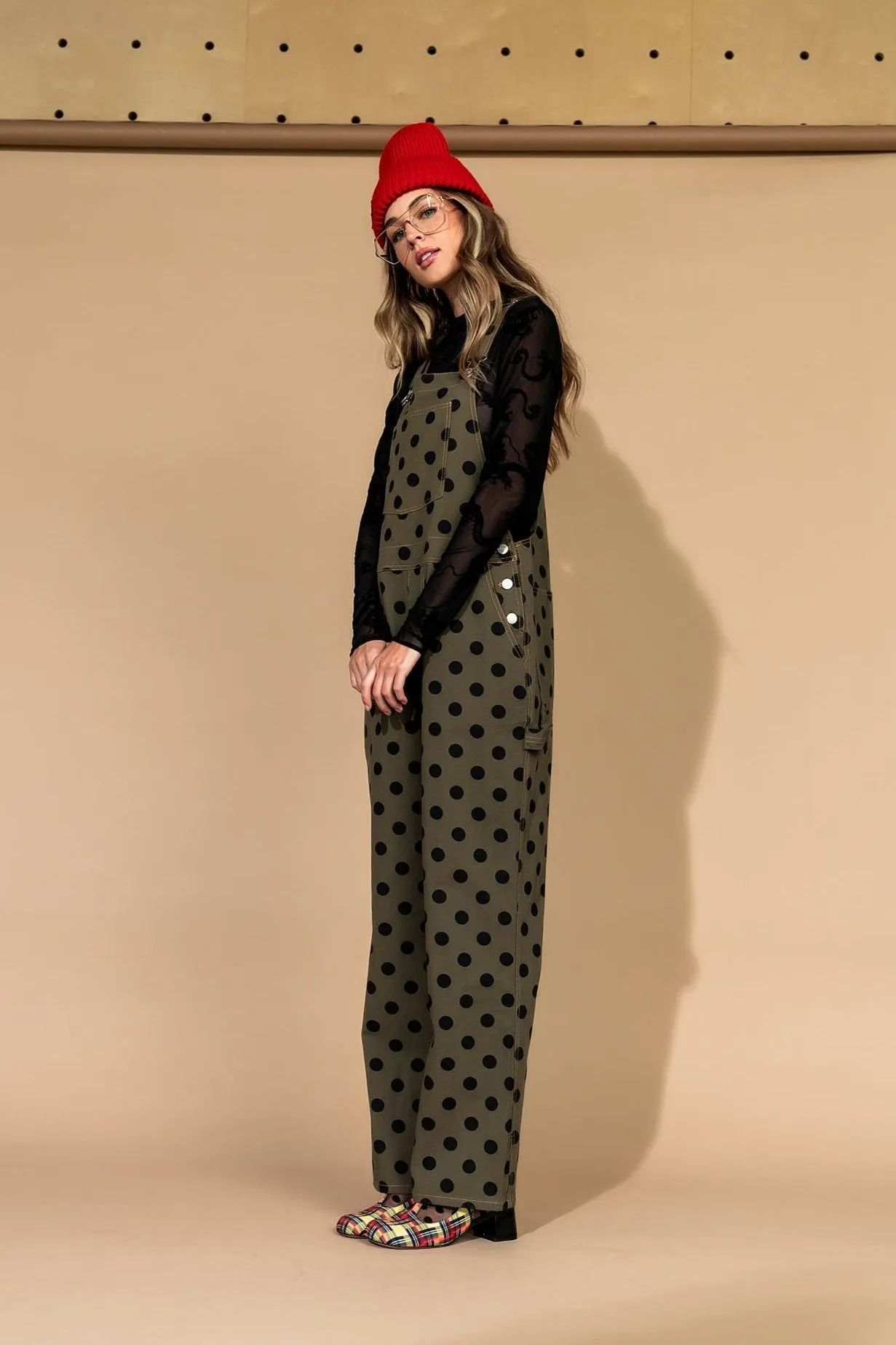 Start a Revolution Polka Dot Overalls