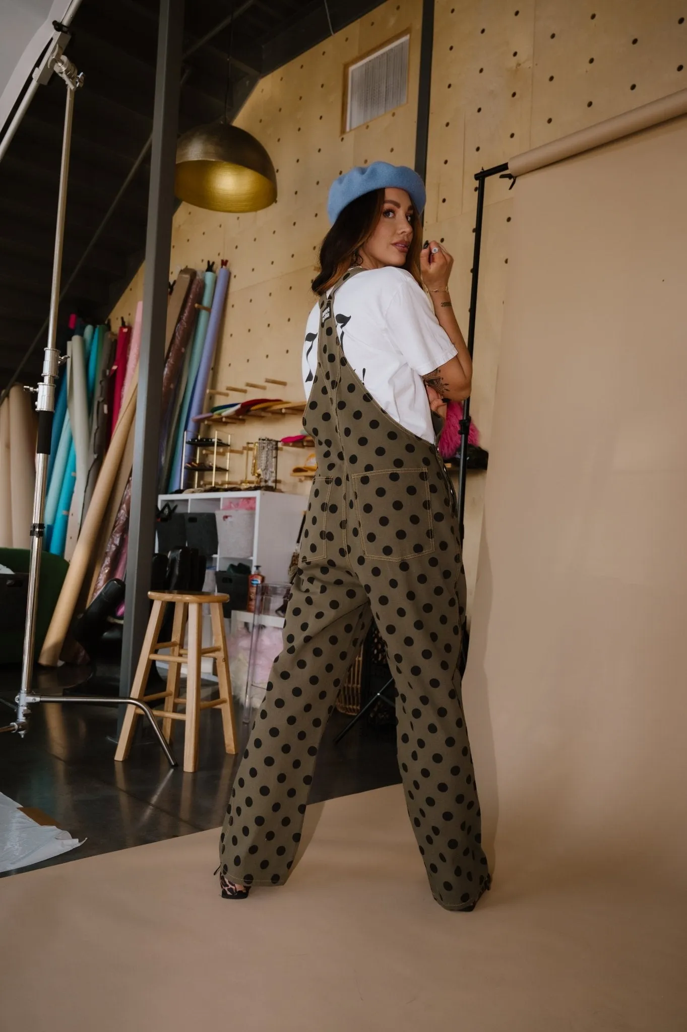 Start a Revolution Polka Dot Overalls