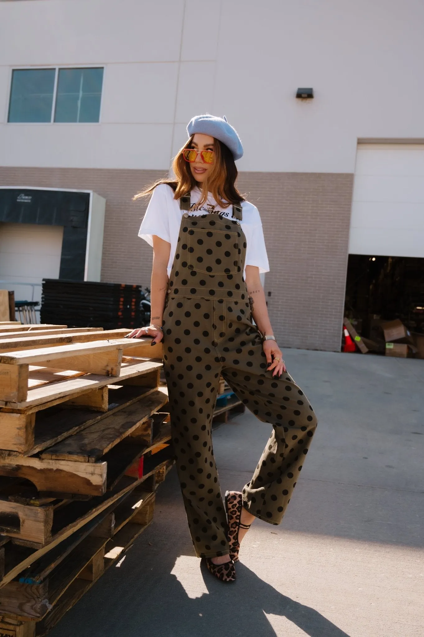 Start a Revolution Polka Dot Overalls