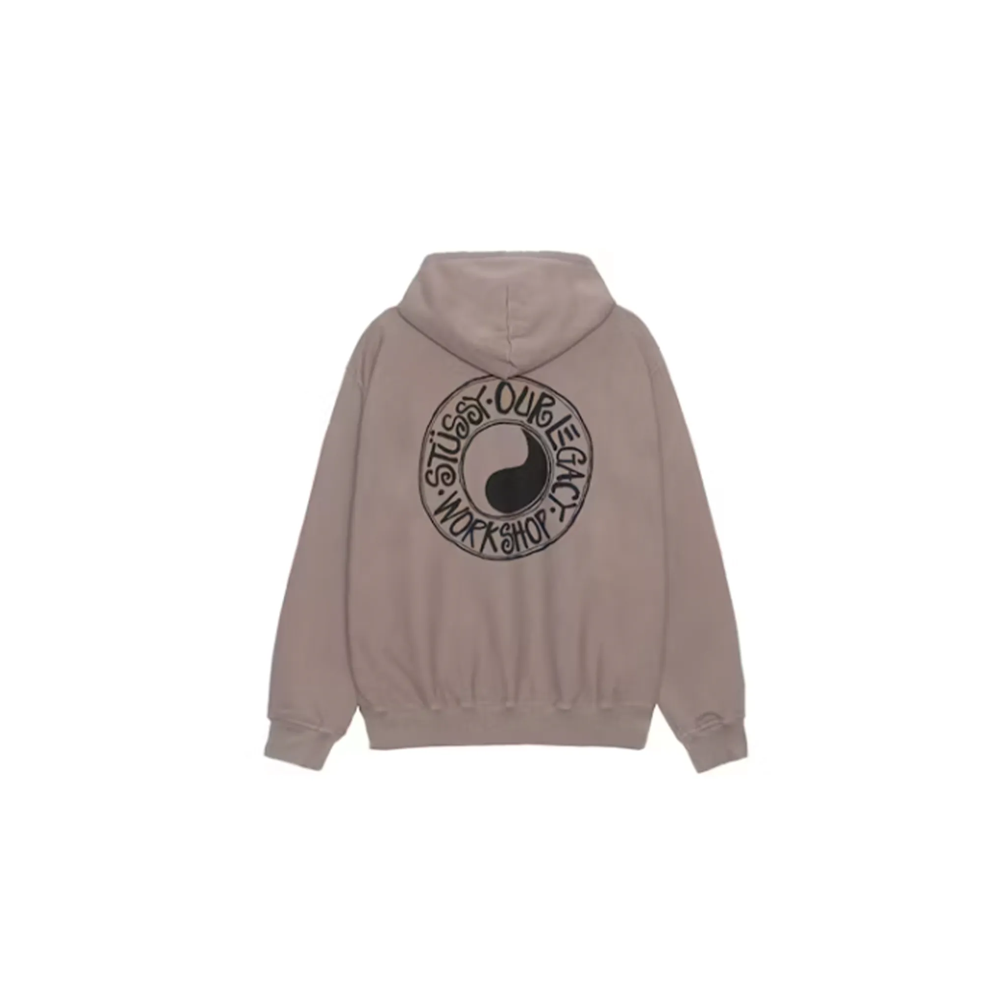 Stussy Our Legacy Drop Shadow Pigment Dyed Hoodie Taupe