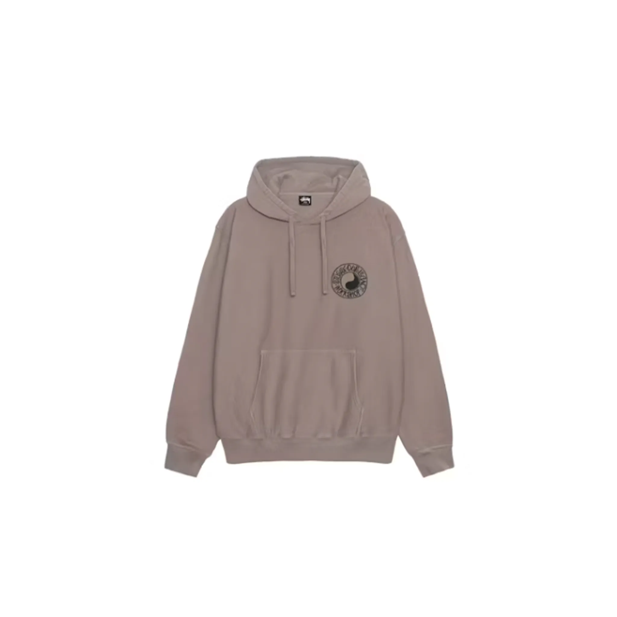Stussy Our Legacy Drop Shadow Pigment Dyed Hoodie Taupe