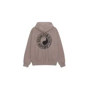 Stussy Our Legacy Drop Shadow Pigment Dyed Hoodie Taupe