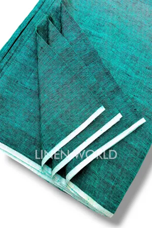 Teal Green Linen Fabric (60 Lea)