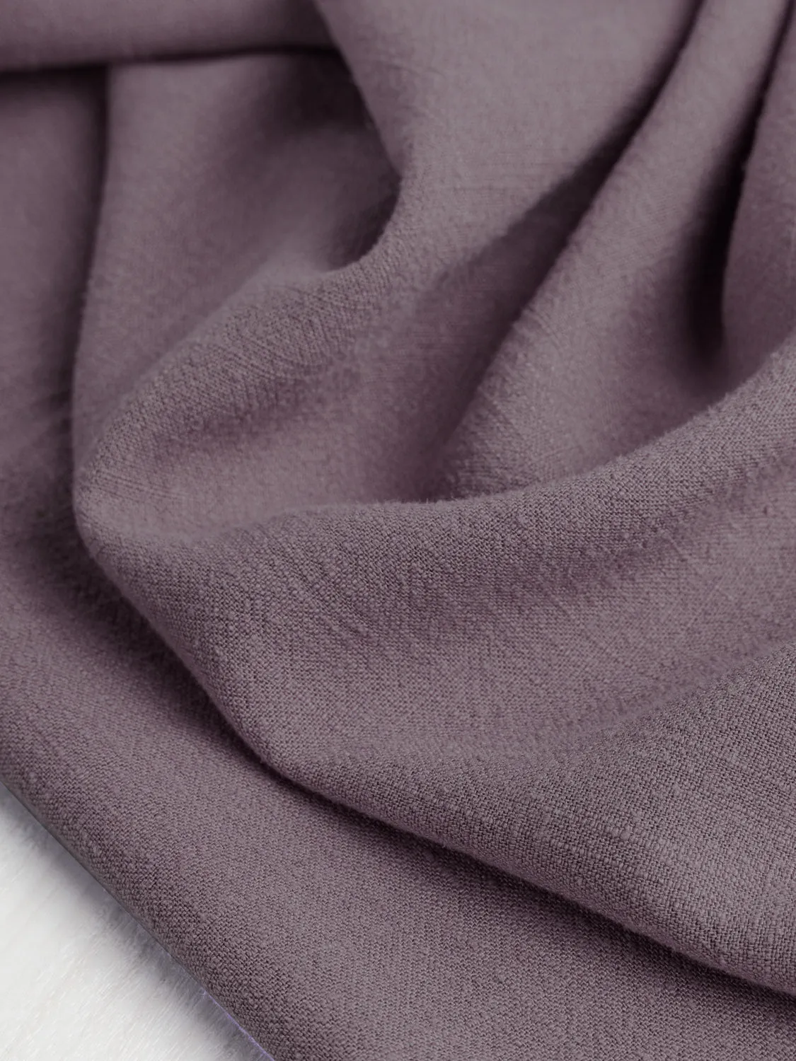 Textured Viscose Linen - Grape - Swatch