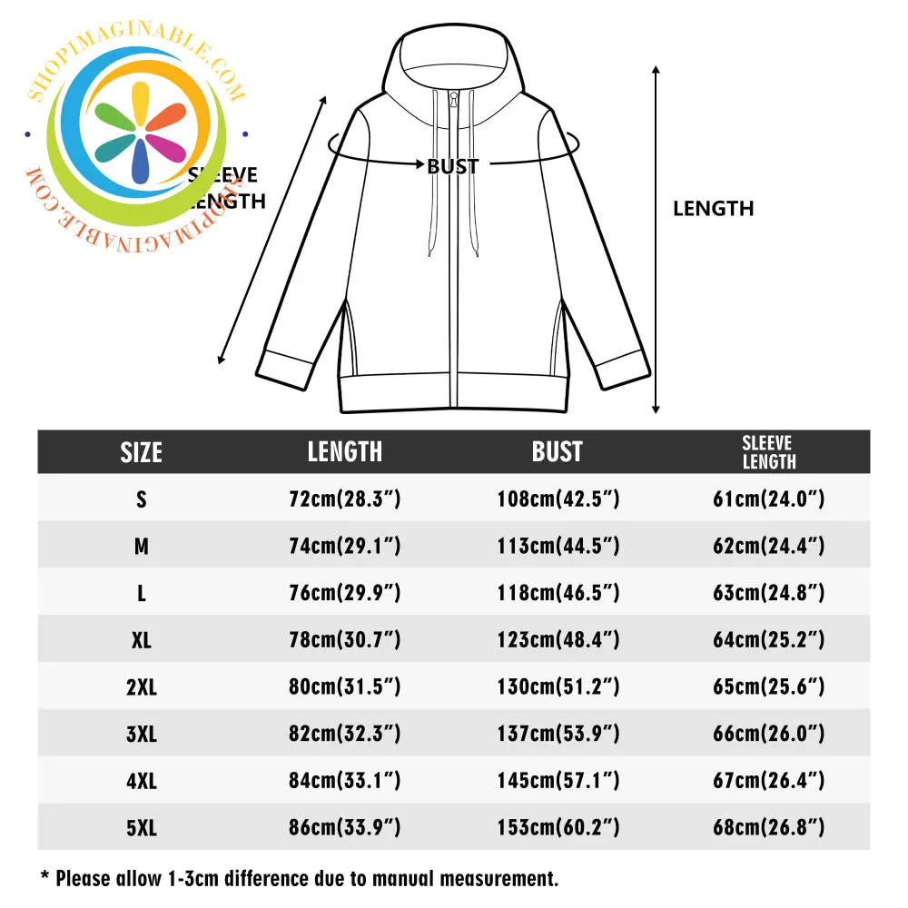 The Boldest Paisley Full Zip Turtleneck Hoodie Streetwear