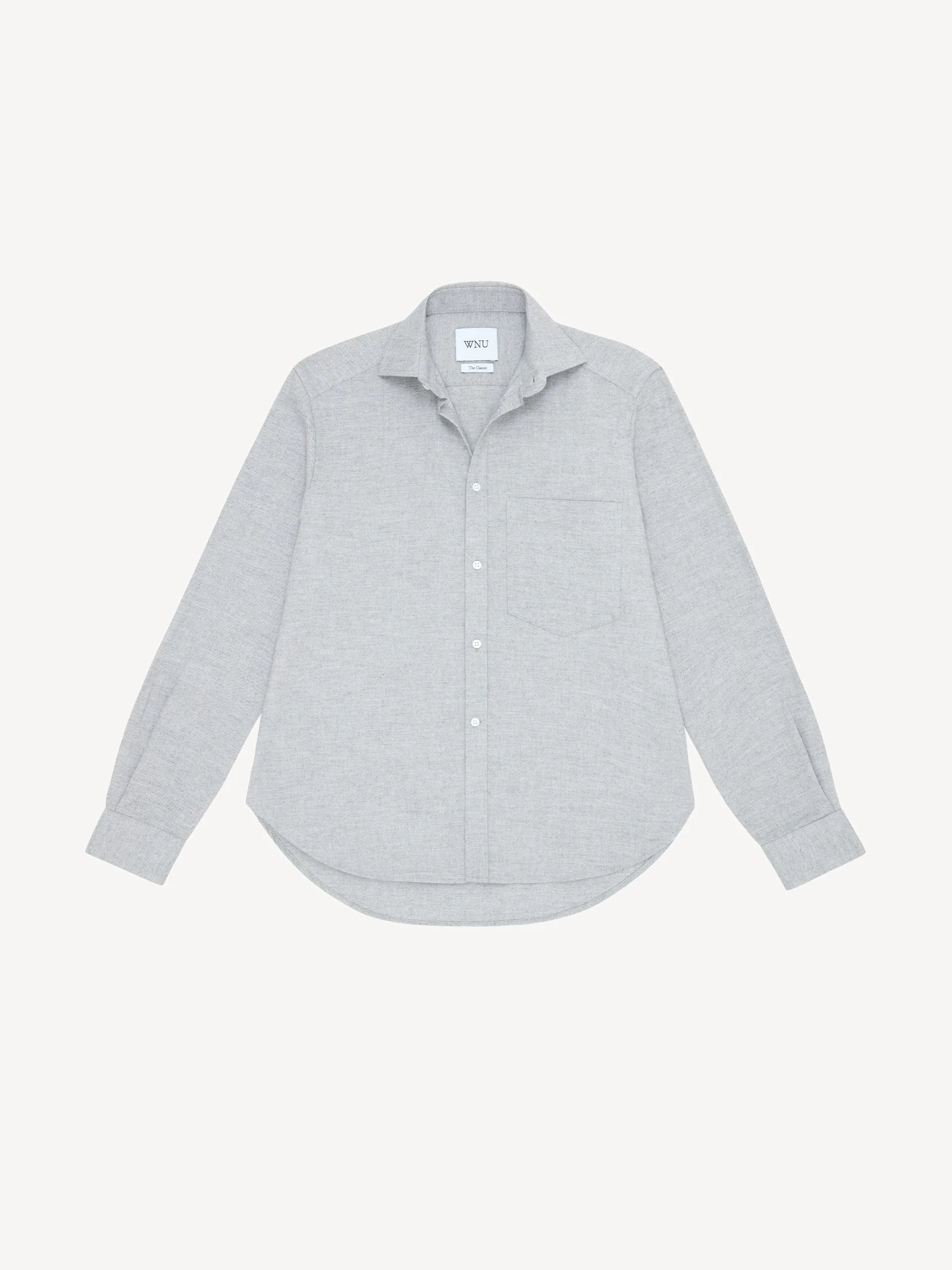 The Grey fine brushed classic shirt