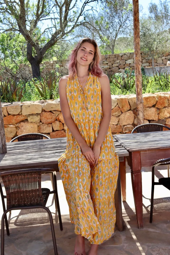 Theresa dress in sunny yellow
