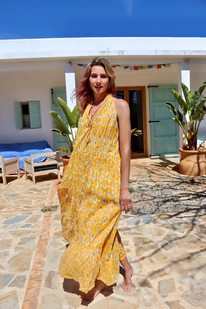 Theresa dress in sunny yellow