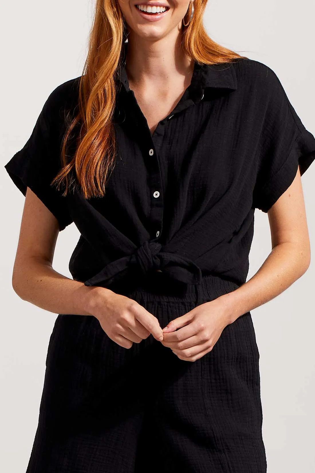 Tribal Spring/Summer 2023 - 7677O-4555-Shirt-Black