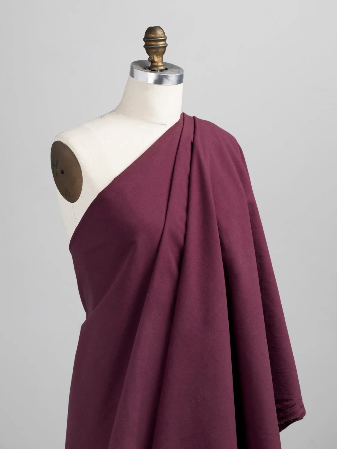 Tumbled Non Stretch Cotton - Amaranth - Swatch