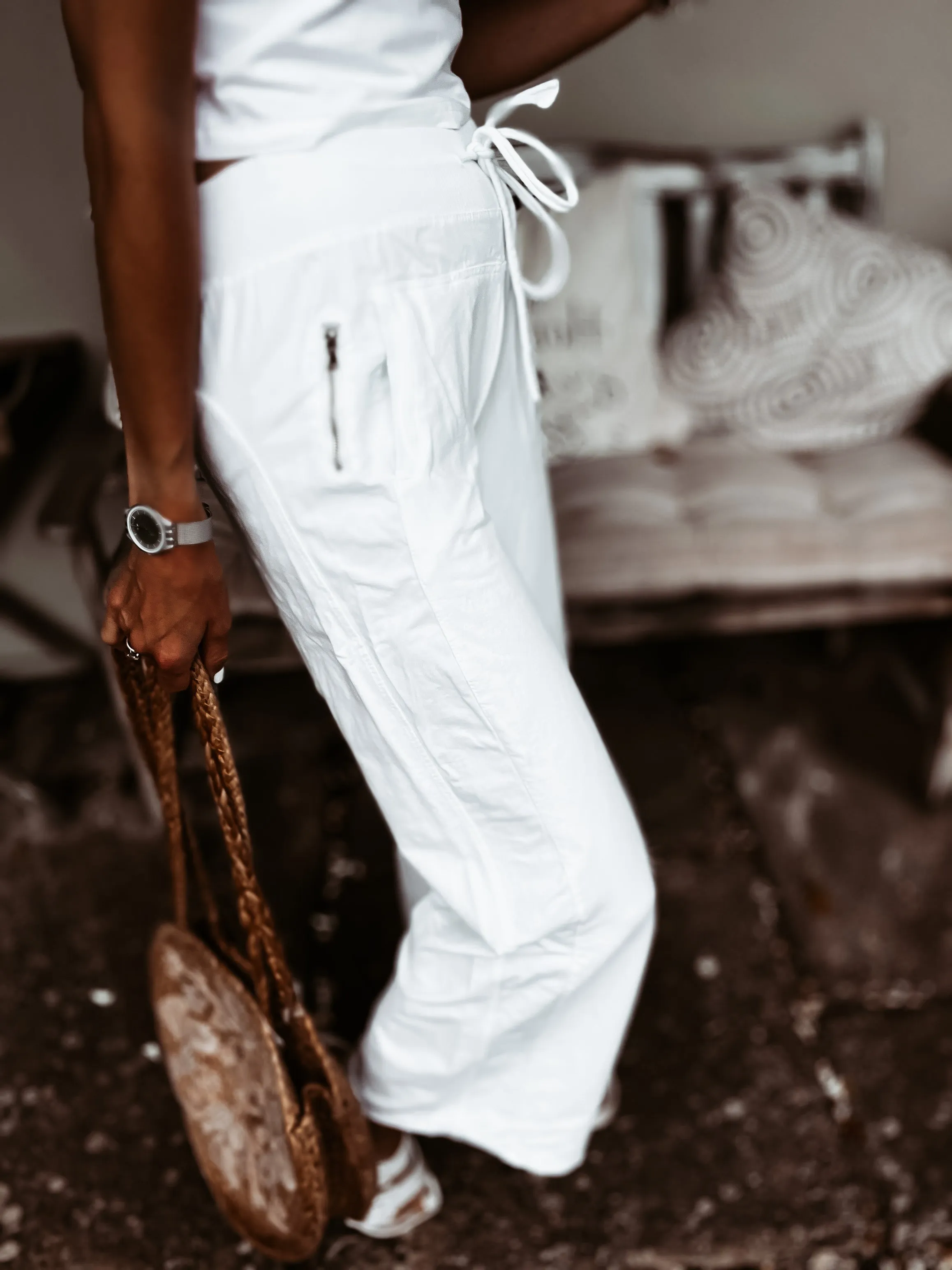 Ultimate WHITE jogger palazzo's