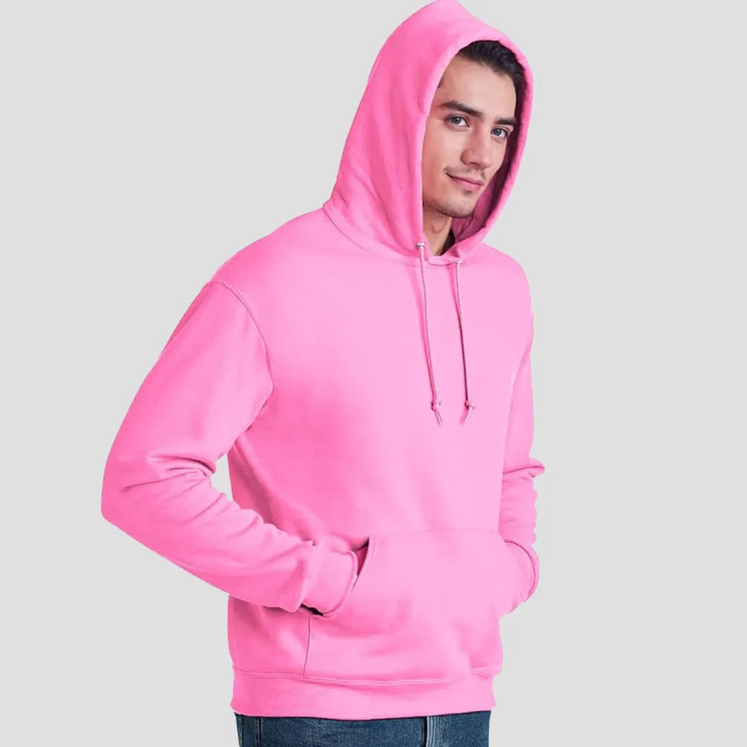 Unisex Premium Fleece - Plain Pink Hoodie