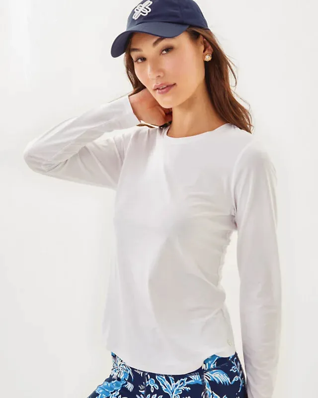 UPF 50  Luxletic Westley Long Sleeve Tee - Resort White
