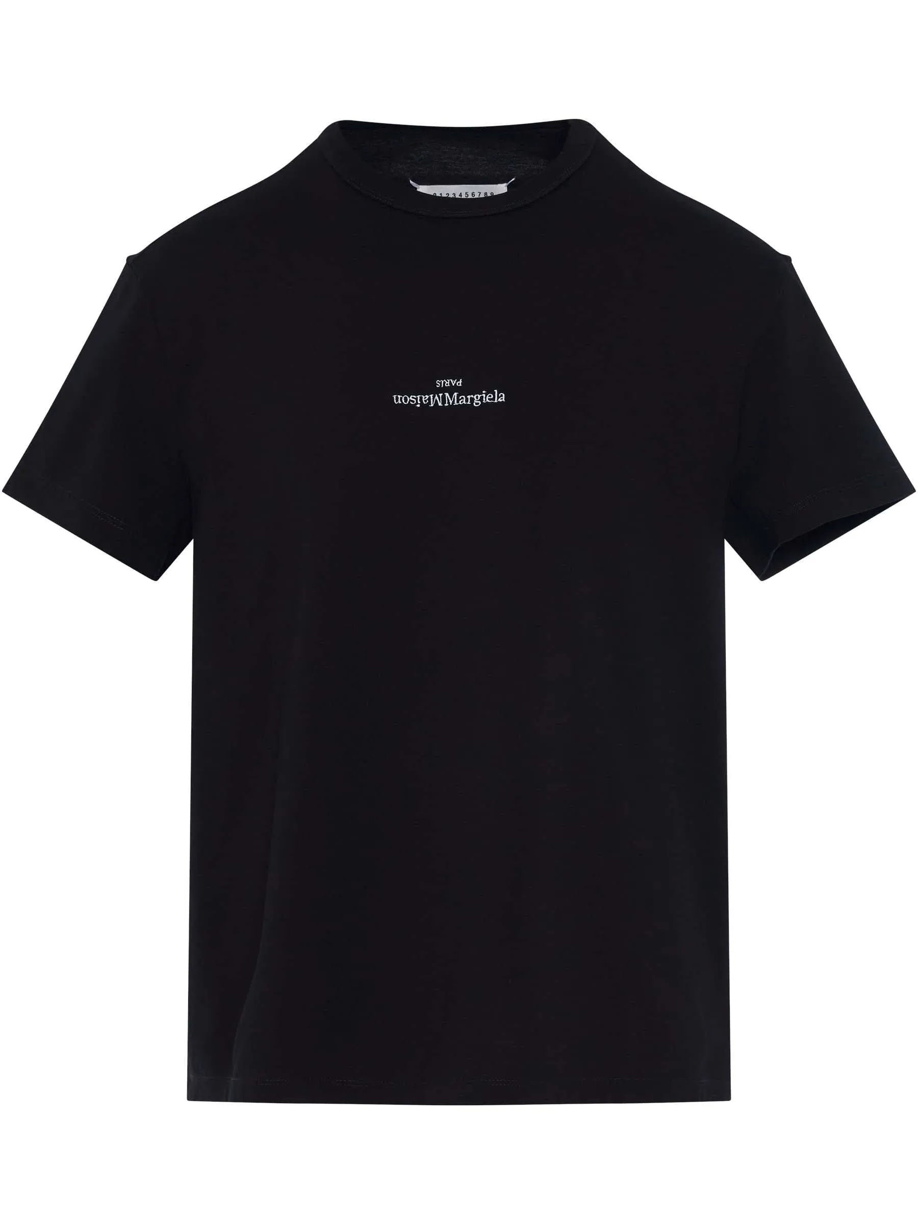 Upside Down Logo T-Shirt in Black