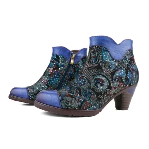 Vintage Vibrant Genuine Leather Boots