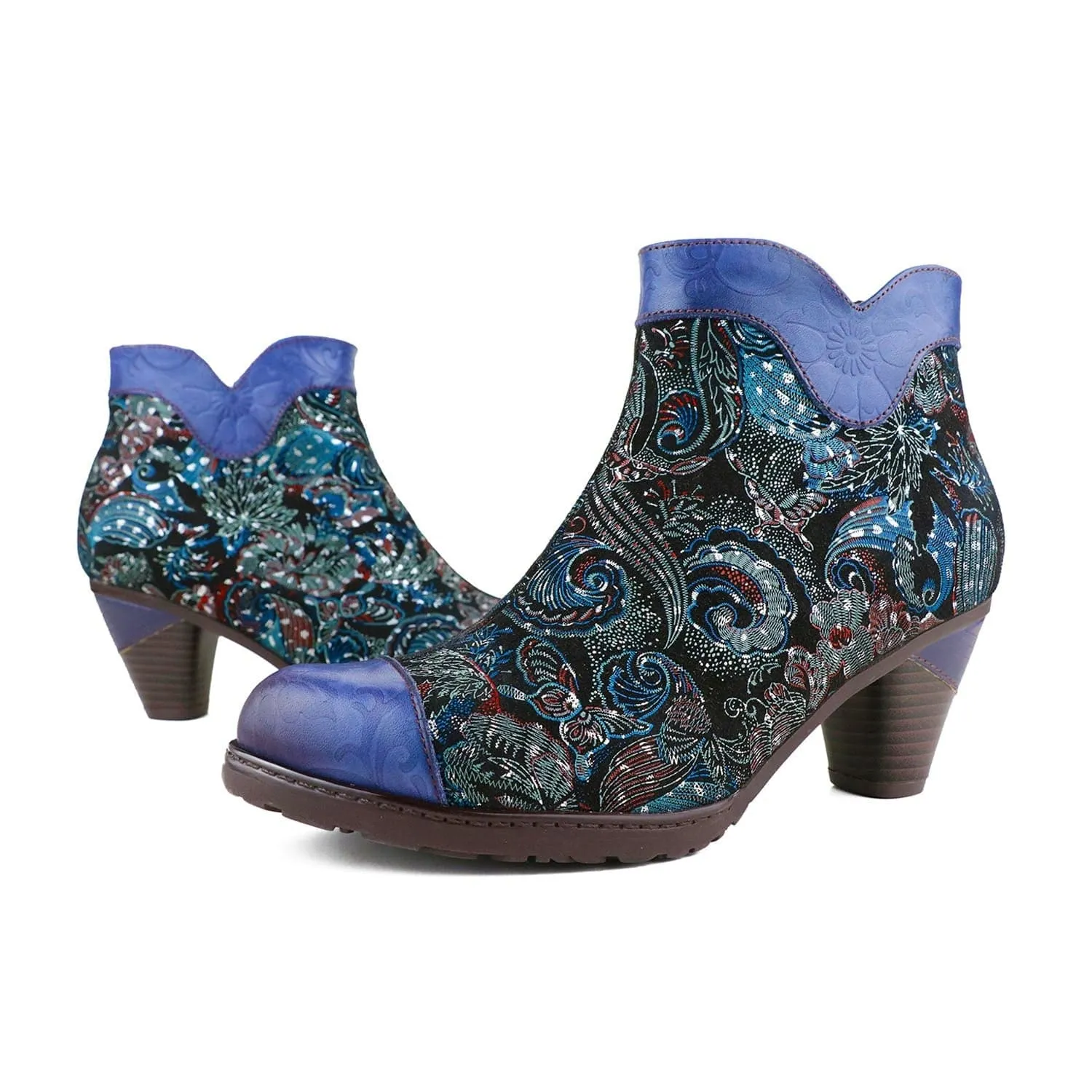 Vintage Vibrant Genuine Leather Boots